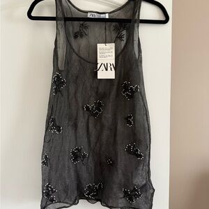 Zara Black Tank Top